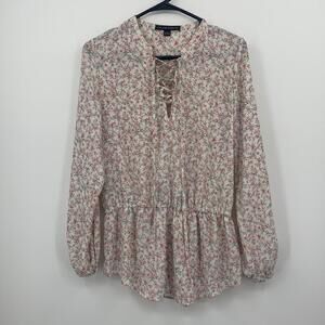 Harlow & Graham Floral Flowy Top Women’s Size Small